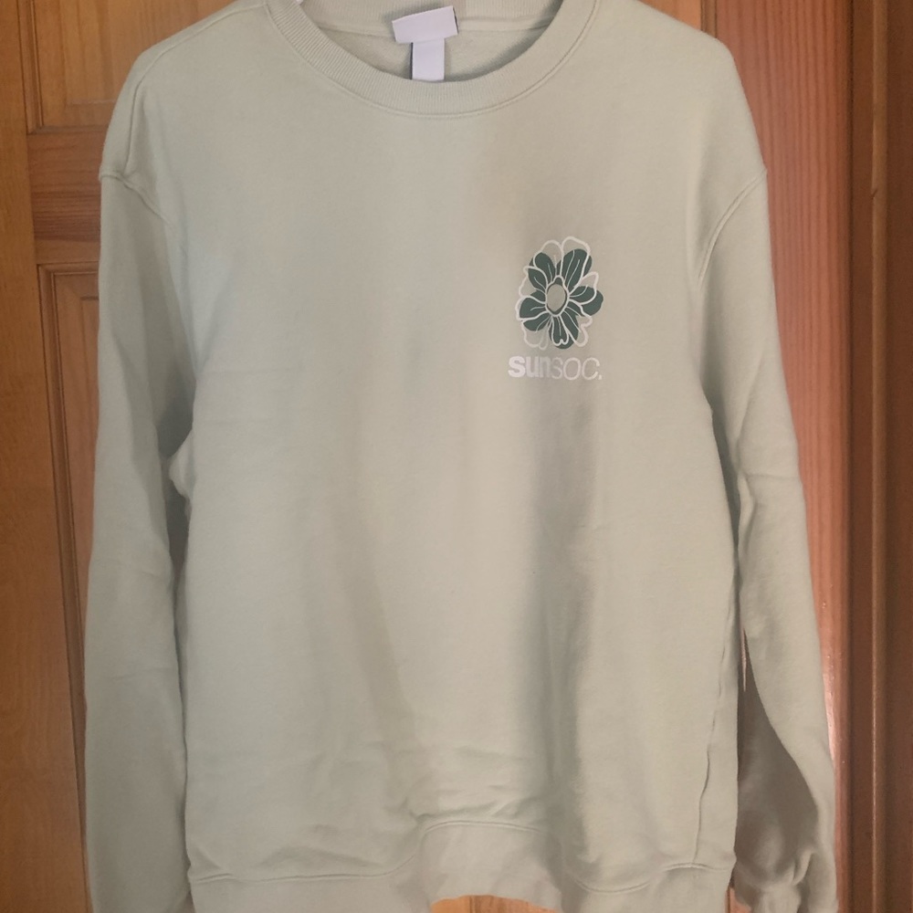 Green oversized crewneck